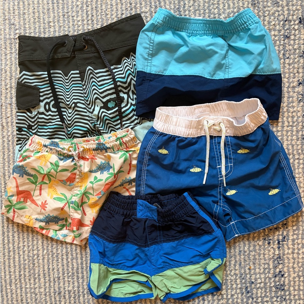Lot of 2T Swim Trunks - Zara, Patagonia, more
